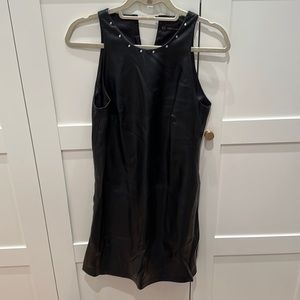 Vegan leather dress